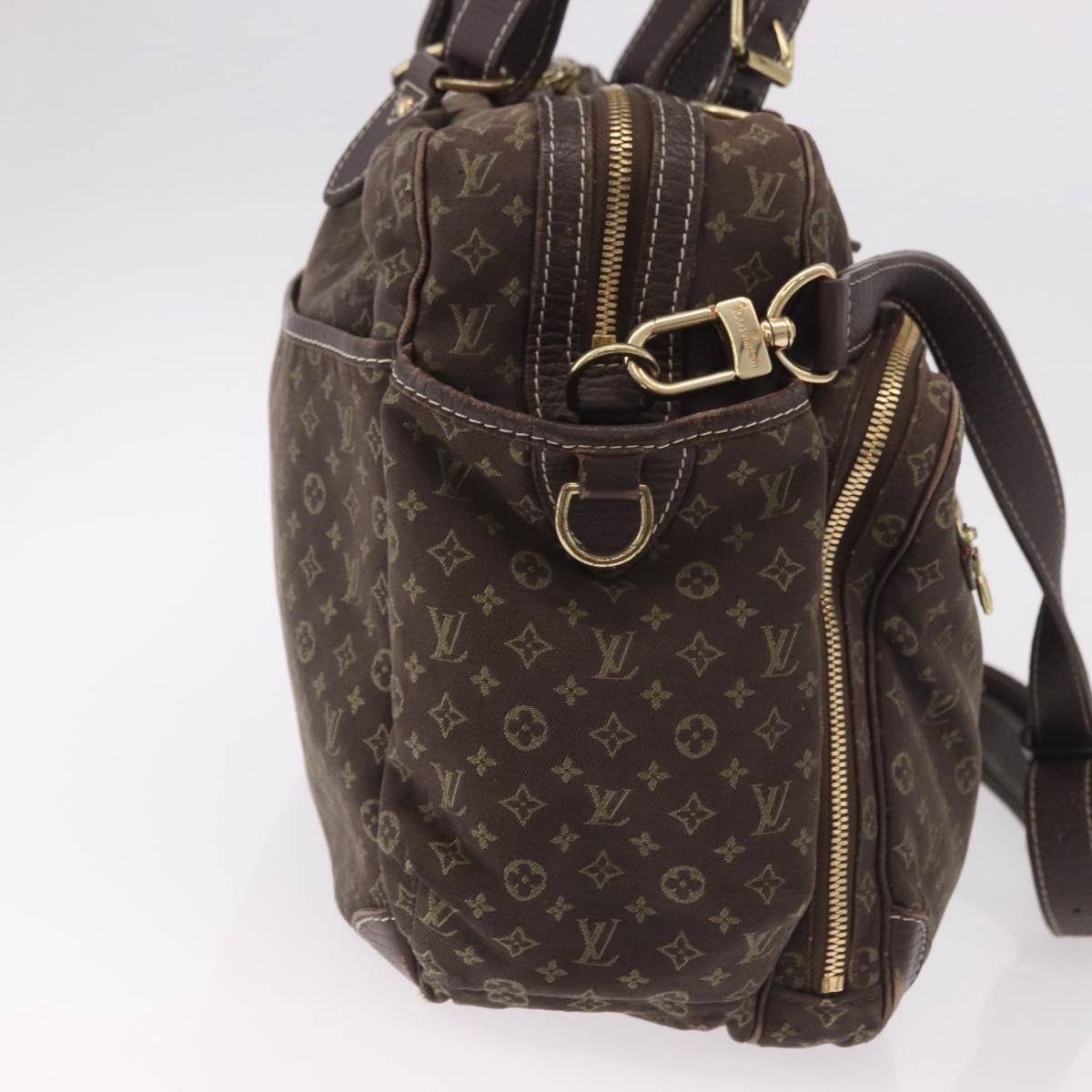 LOUIS VUITTON Monogram Mini Lin Sac Arange Bag Ebene M95221 LV Auth BA10144