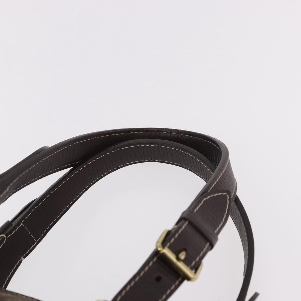 LOUIS VUITTON Monogram Mini Lin Sac Arange Bag Ebene M95221 LV Auth BA10144
