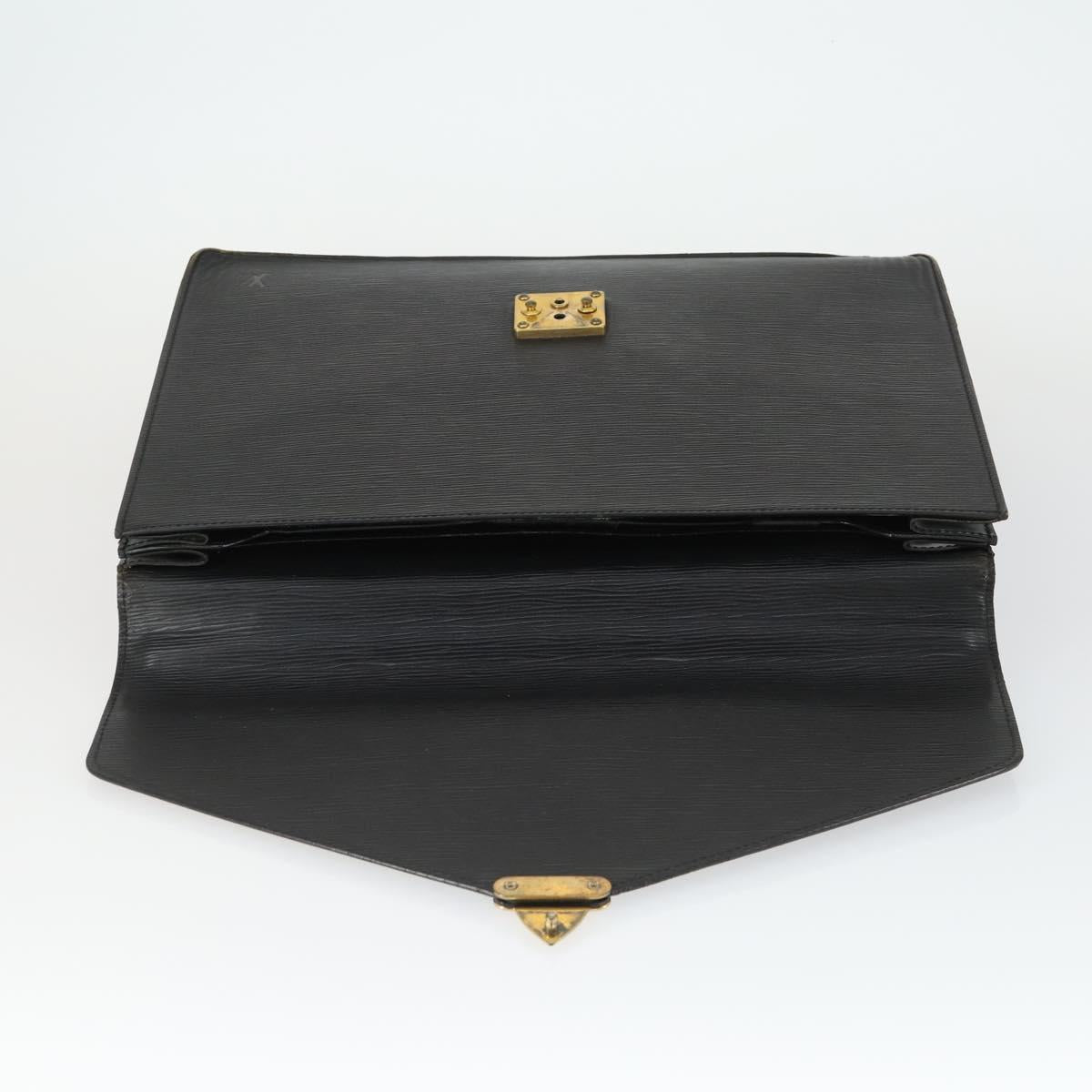 LOUIS VUITTON Epi Serviette Conseiller Briefcase Black M54422 LV Auth BA10153