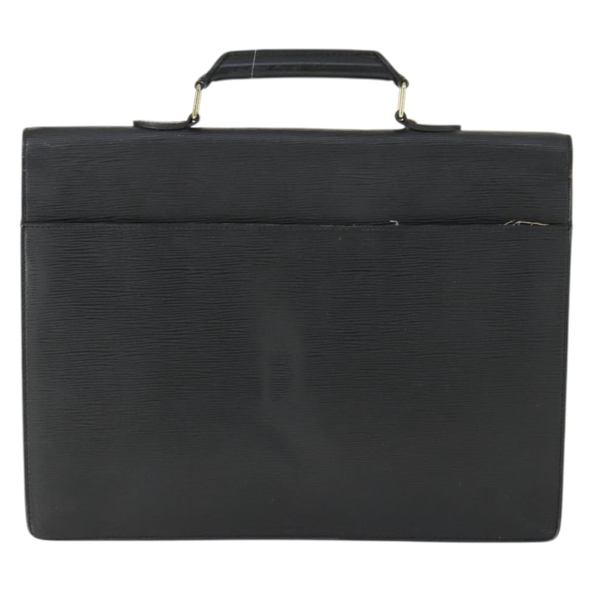 LOUIS VUITTON Epi Serviette Conseiller Briefcase Black M54422 LV Auth BA10153