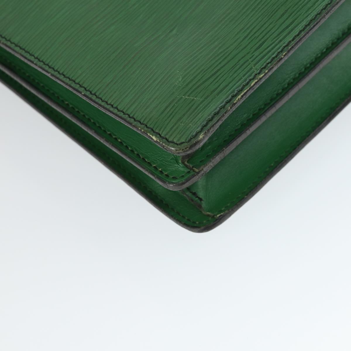 LOUIS VUITTON Epi Serviette Conseiller Vintage Green M54424 LV Auth BA10154