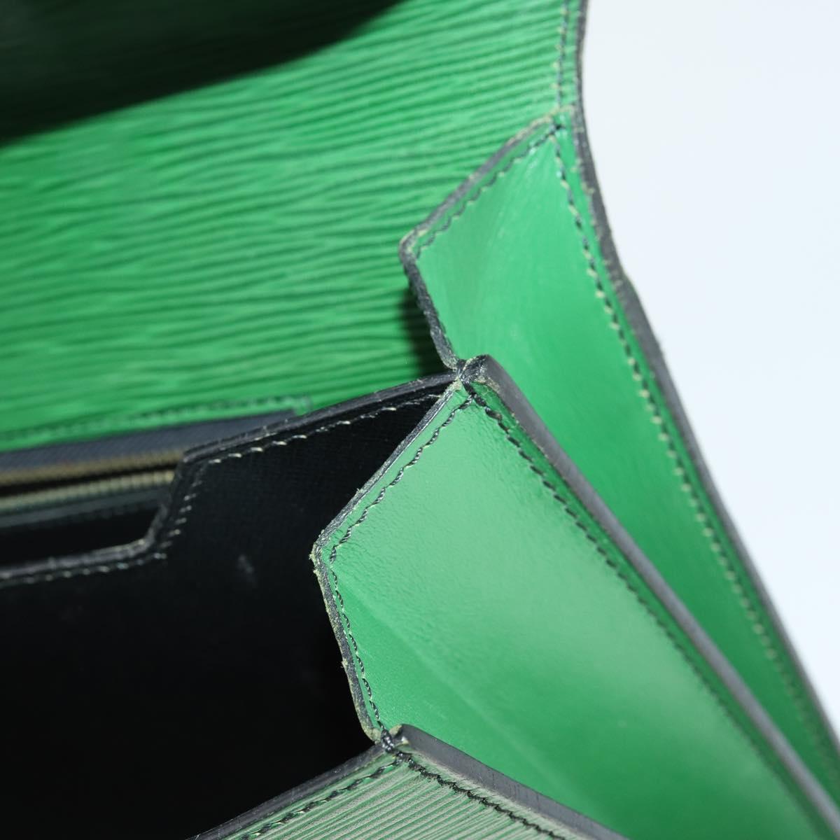 LOUIS VUITTON Epi Serviette Conseiller Vintage Green M54424 LV Auth BA10154