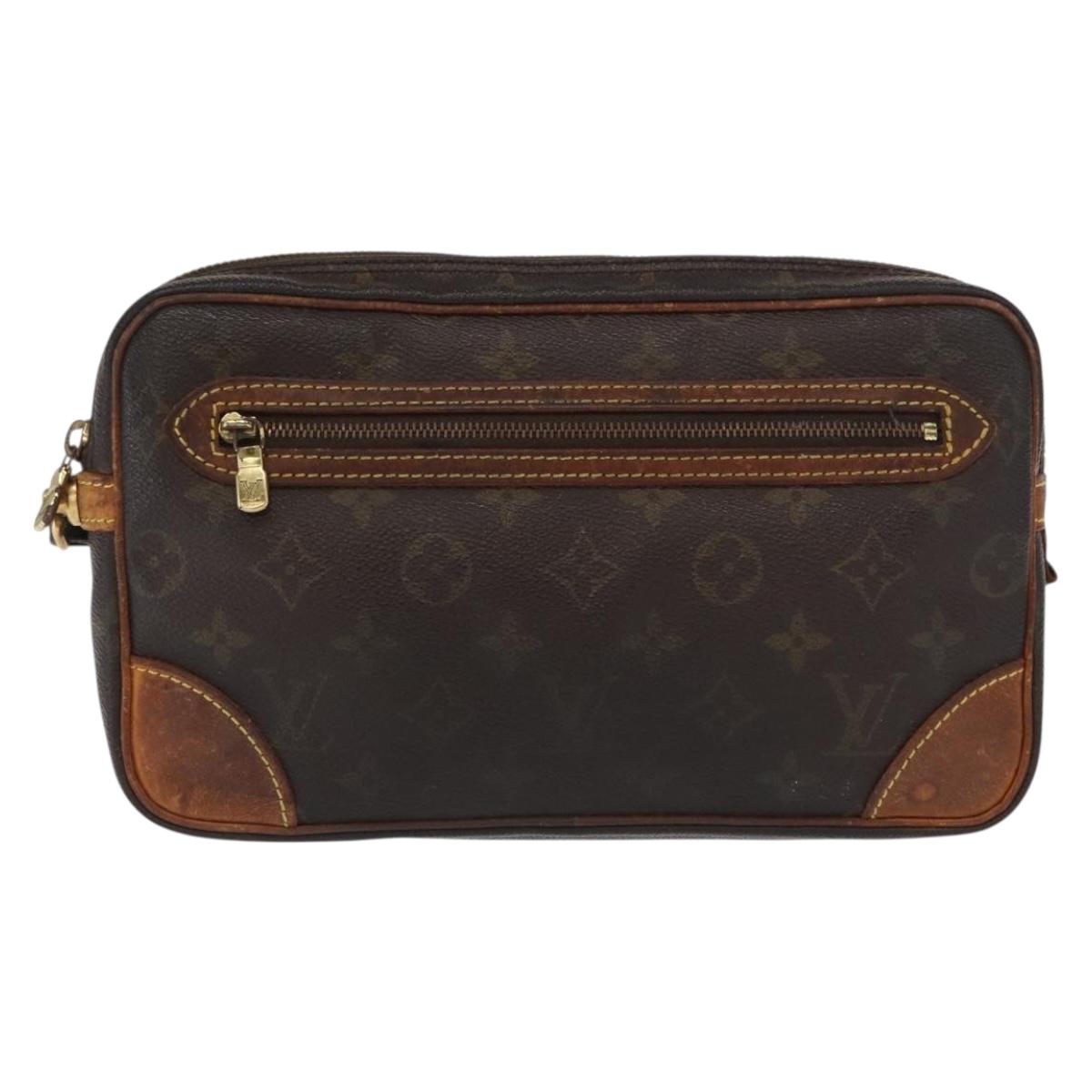 LOUIS VUITTON Monogram Marly Dragonne GM Clutch Bag M51825 LV Auth BA10159