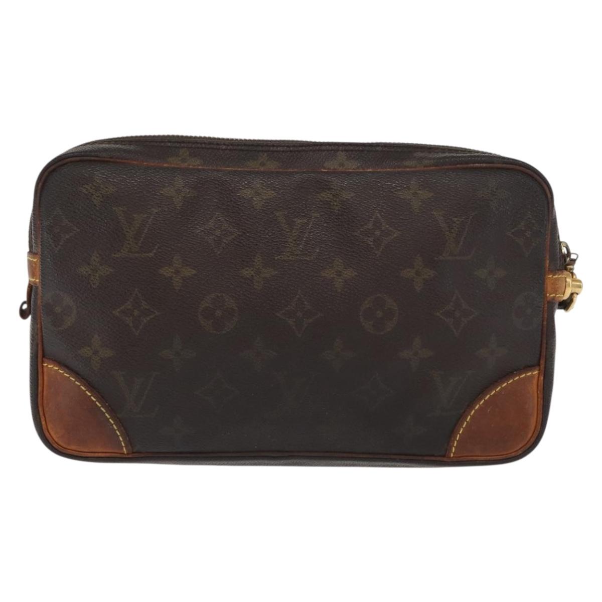 LOUIS VUITTON Monogram Marly Dragonne GM Clutch Bag M51825 LV Auth BA10159