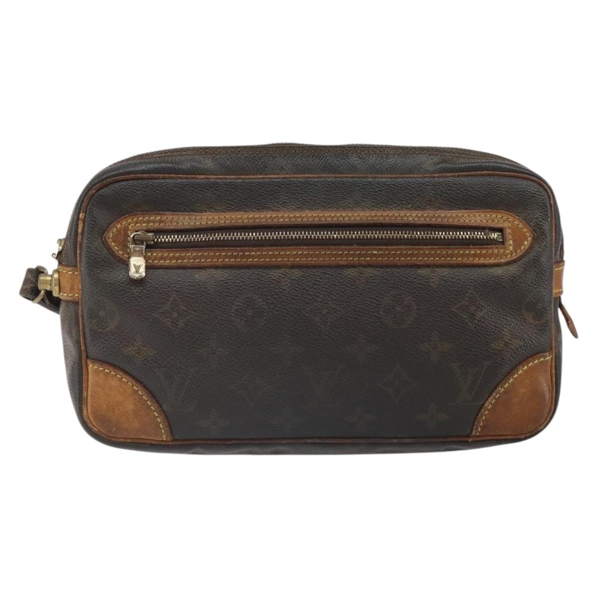 LOUIS VUITTON Monogram Marly Dragonne GM Clutch Bag M51825 LV Auth BA10161