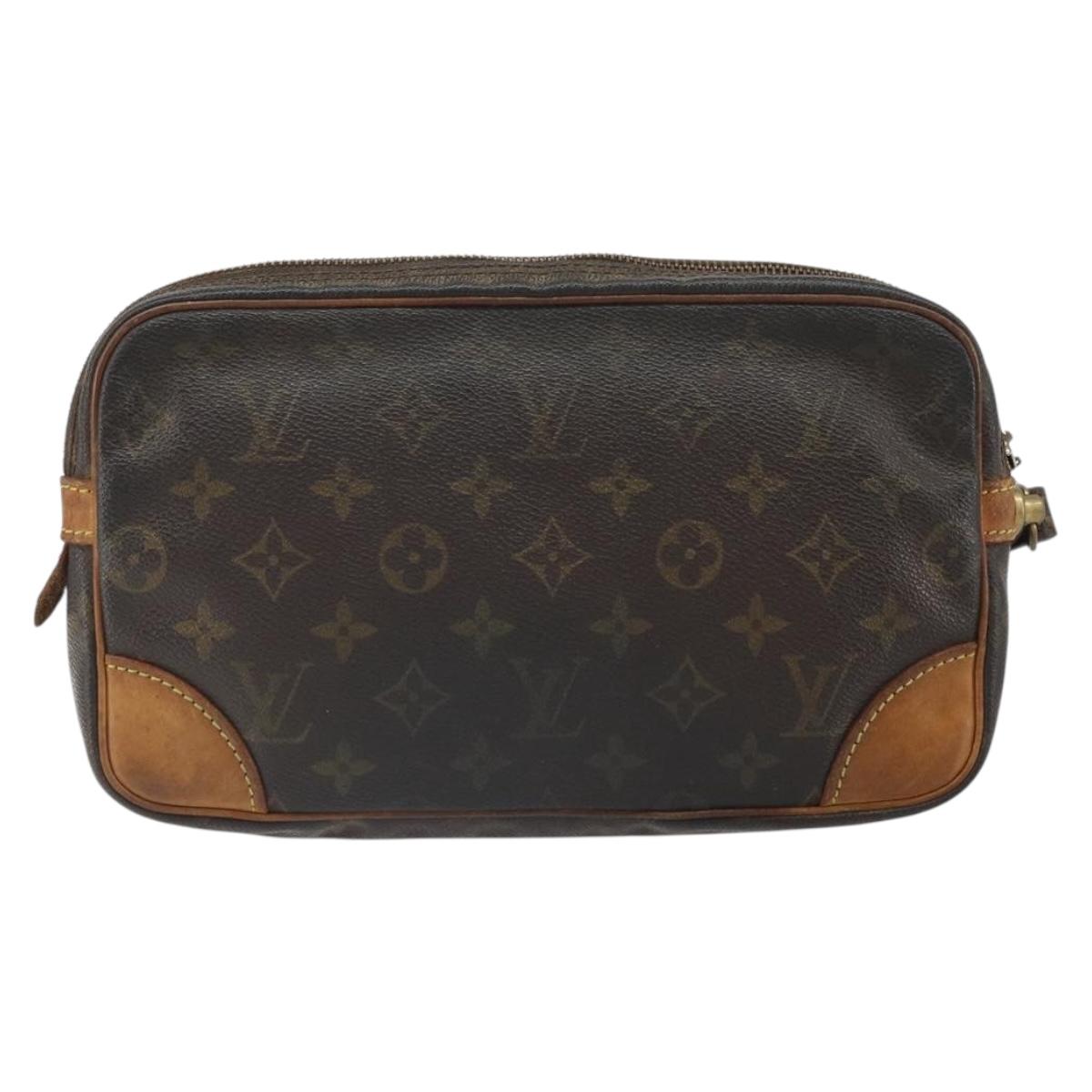 LOUIS VUITTON Monogram Marly Dragonne GM Clutch Bag M51825 LV Auth BA10161