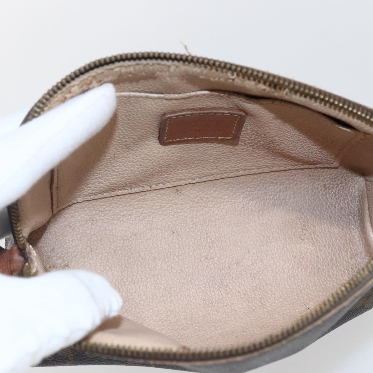 LOUIS VUITTON Monogram Pochette Cosmetic PM Cosmetic Pouch M47515 Auth BA10171