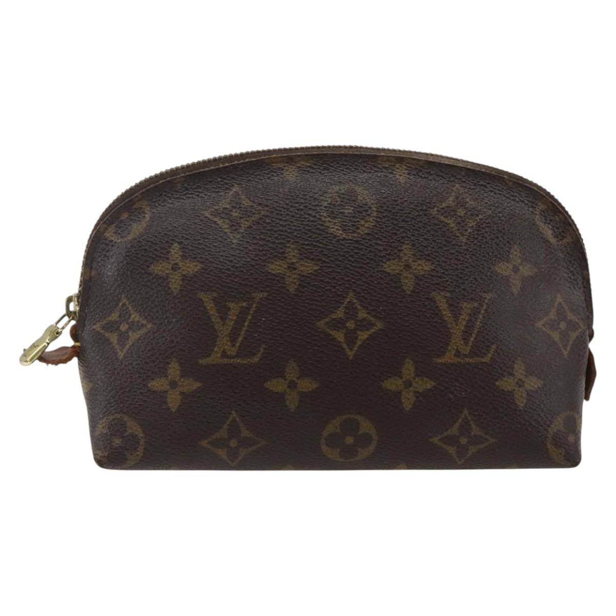 LOUIS VUITTON Monogram Pochette Cosmetic PM Cosmetic Pouch M47515 Auth BA10171