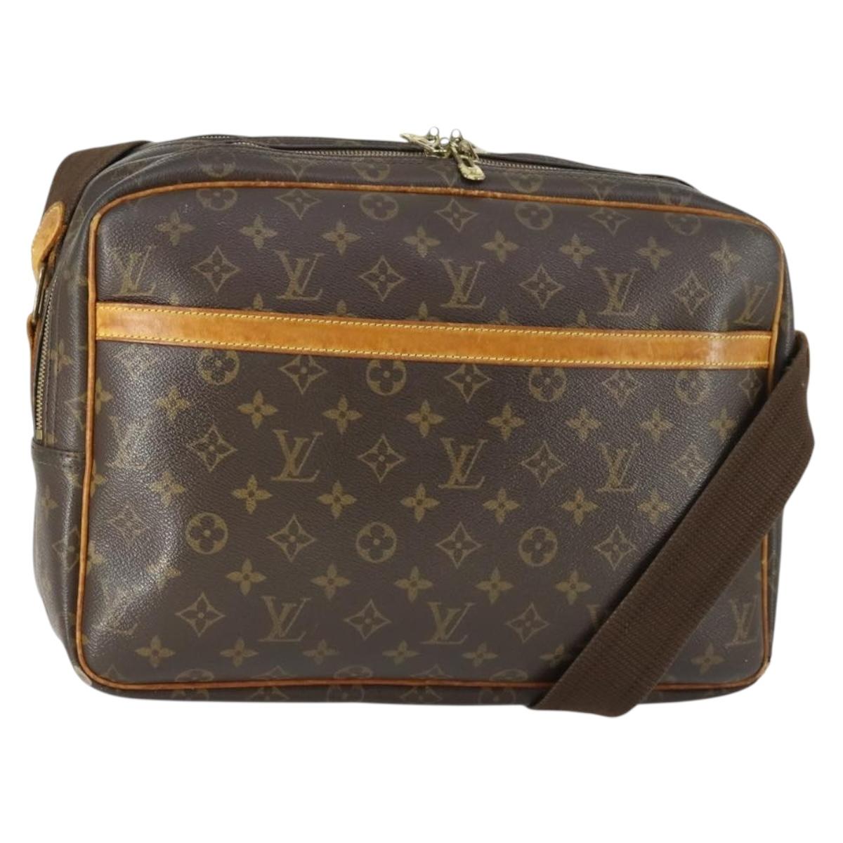 LOUIS VUITTON Monogram Reporter GM Shoulder Bag M45252 LV Auth BA10175