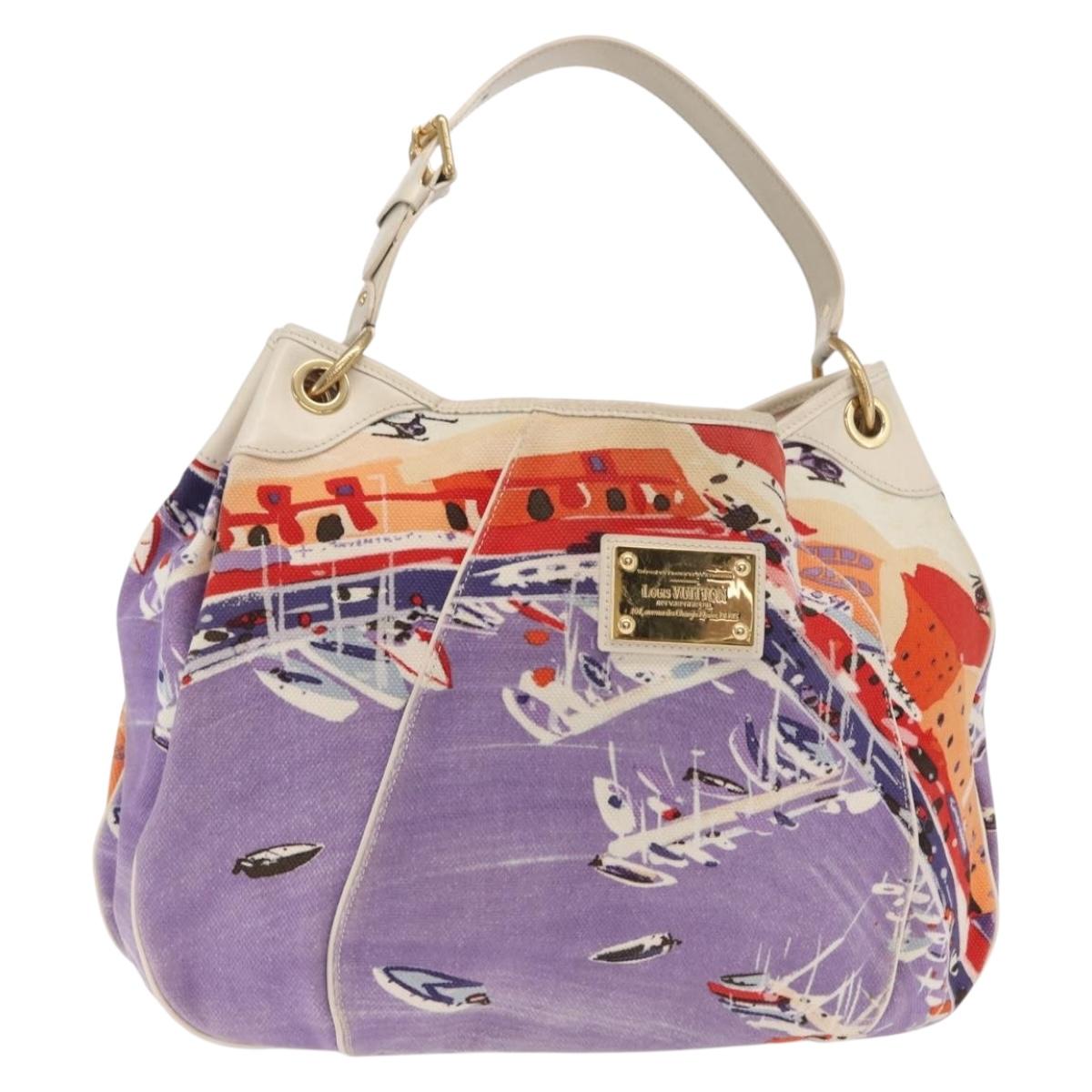 LOUIS VUITTON Cruise line Galliera Riviera GM Bag Purple M95805 LV Auth BA10183