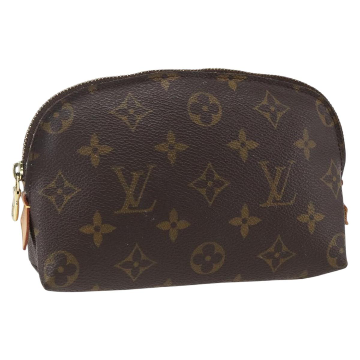 LOUIS VUITTON Monogram Pochette Cosmetic PM Cosmetic Pouch M47515 Auth BA10189