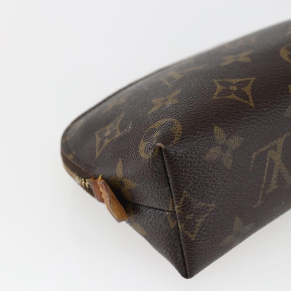 LOUIS VUITTON Monogram Pochette Cosmetic PM Cosmetic Pouch M47515 Auth BA10190