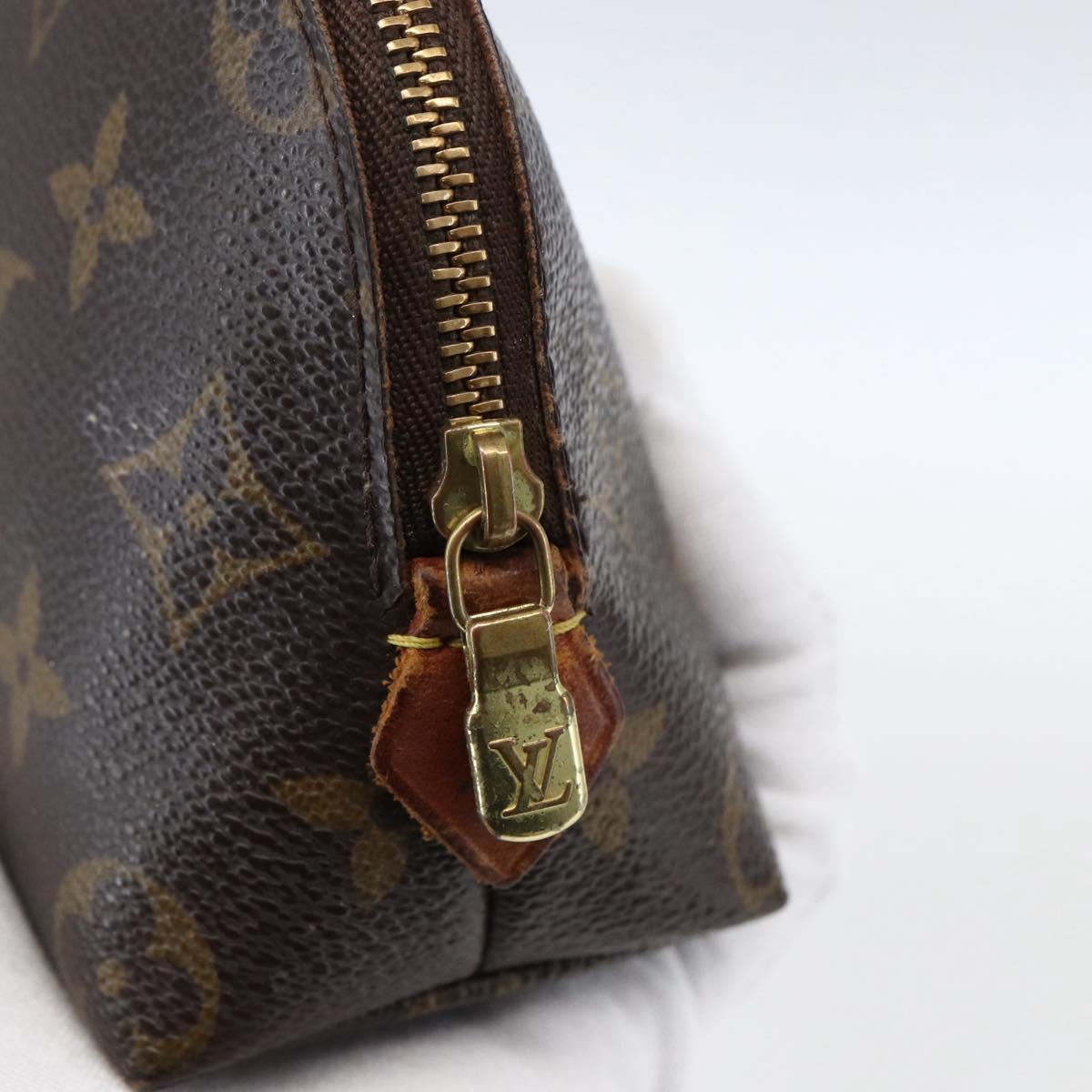 LOUIS VUITTON Monogram Pochette Cosmetic PM Cosmetic Pouch M47515 Auth BA10190