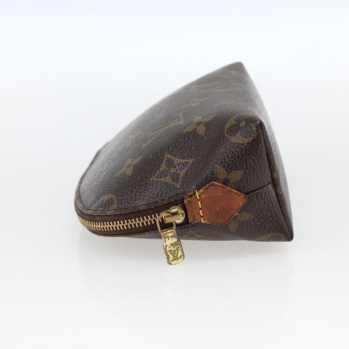 LOUIS VUITTON Monogram Pochette Cosmetic PM Cosmetic Pouch M47515 Auth BA10190