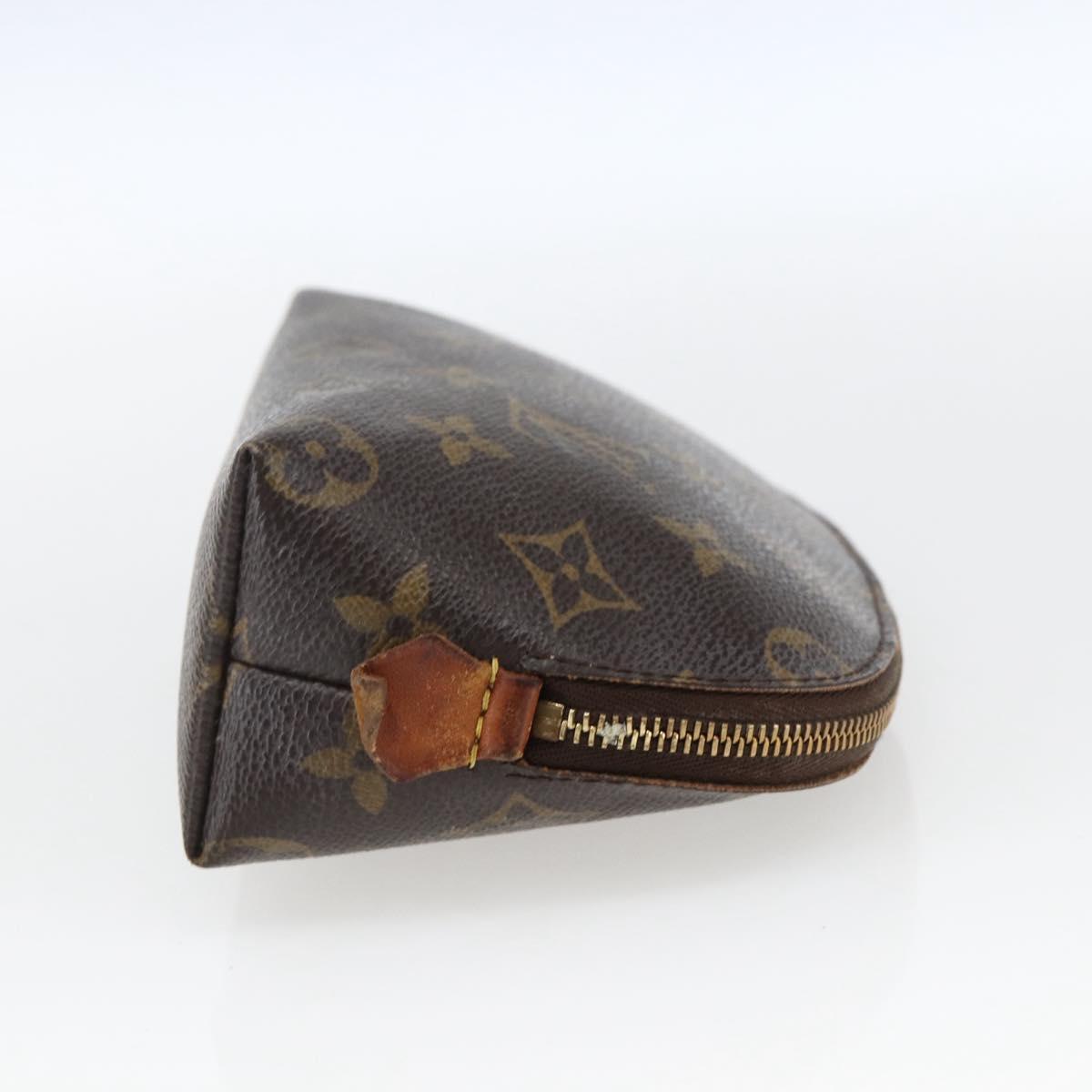 LOUIS VUITTON Monogram Pochette Cosmetic PM Cosmetic Pouch M47515 Auth BA10190
