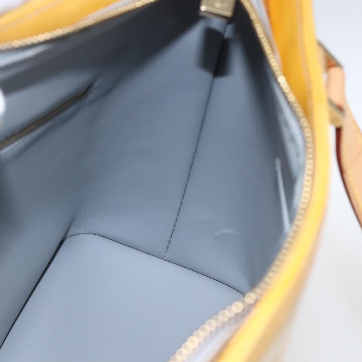 LOUIS VUITTON Monogram Vernis Houston Hand Bag Gris M91053 LV Auth BA10194