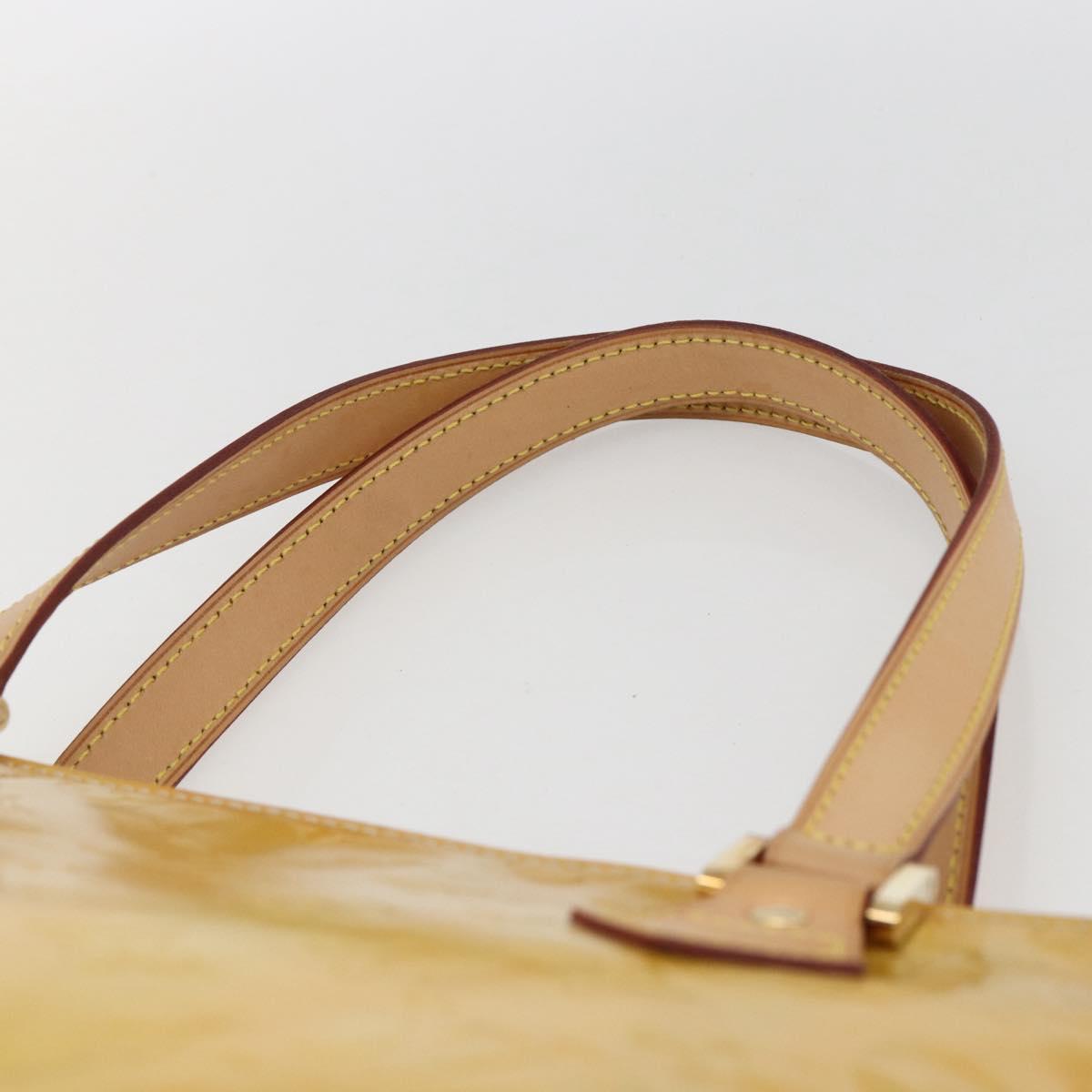 LOUIS VUITTON Monogram Vernis Houston Hand Bag Gris M91053 LV Auth BA10194