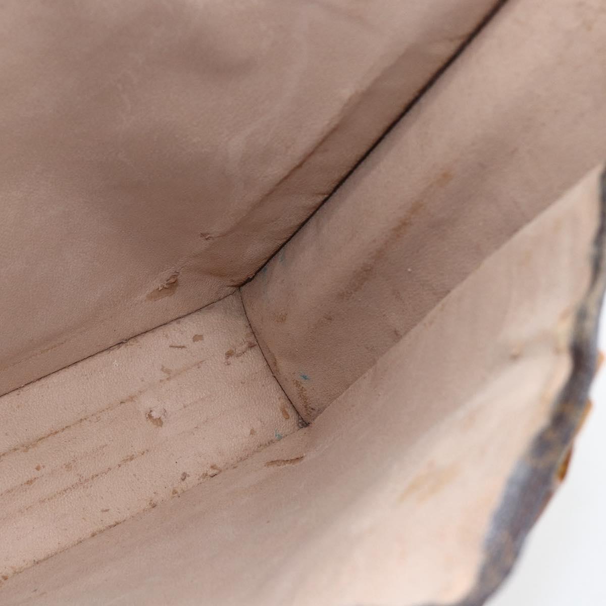 LOUIS VUITTON Monogram Sac Plat Hand Bag M51140 LV Auth BA10199