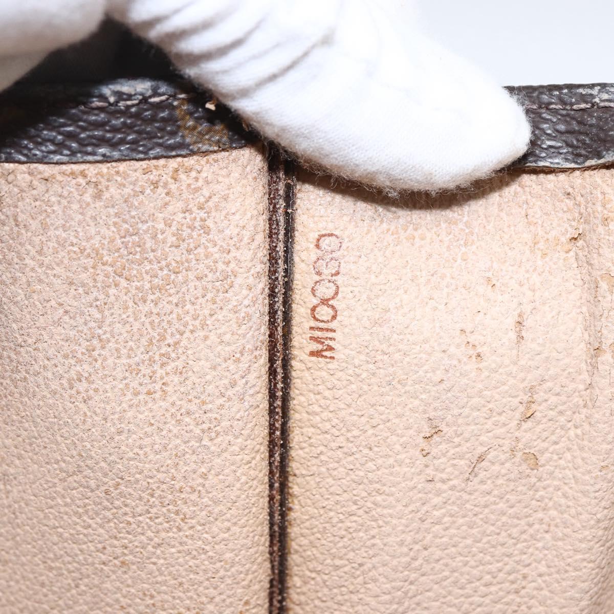 LOUIS VUITTON Monogram Sac Plat Hand Bag M51140 LV Auth BA10199