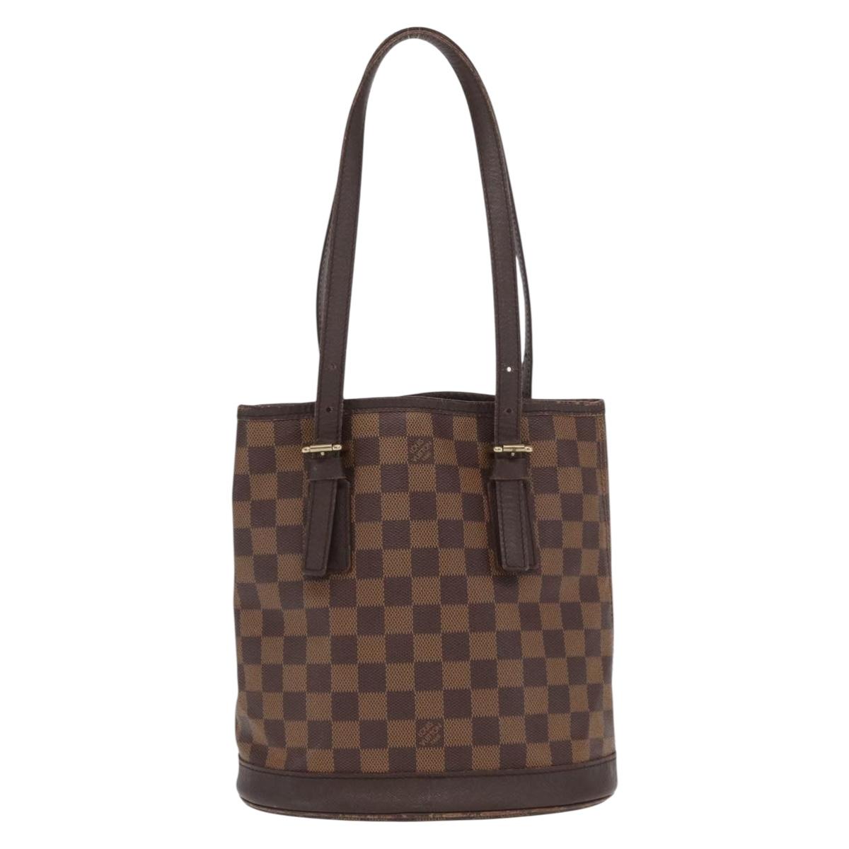 LOUIS VUITTON Damier Ebene Marais Shoulder Bag N42240 LV Auth BA10212
