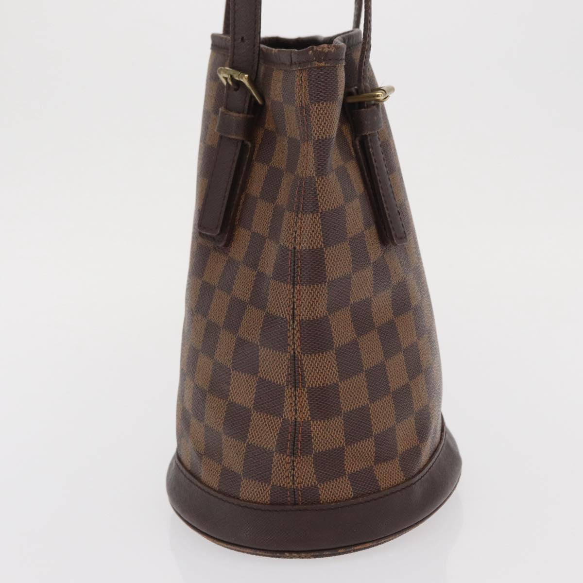 LOUIS VUITTON Damier Ebene Marais Shoulder Bag N42240 LV Auth BA10212