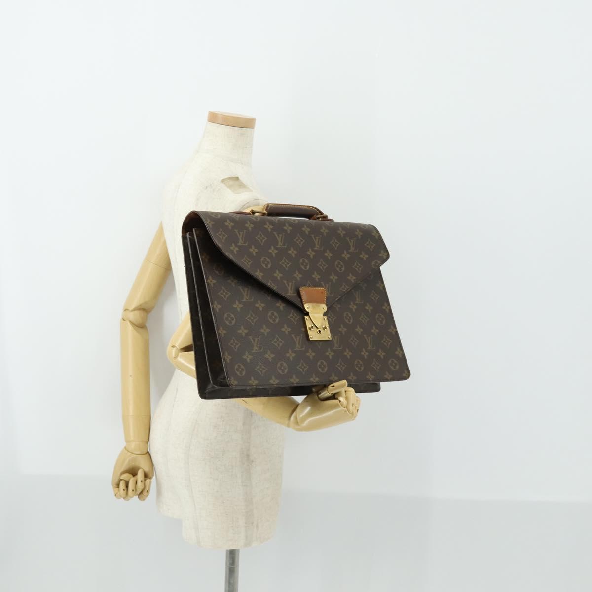 LOUIS VUITTON Monogram Serviette Conseiller Briefcase M53331 LV Auth BA10216