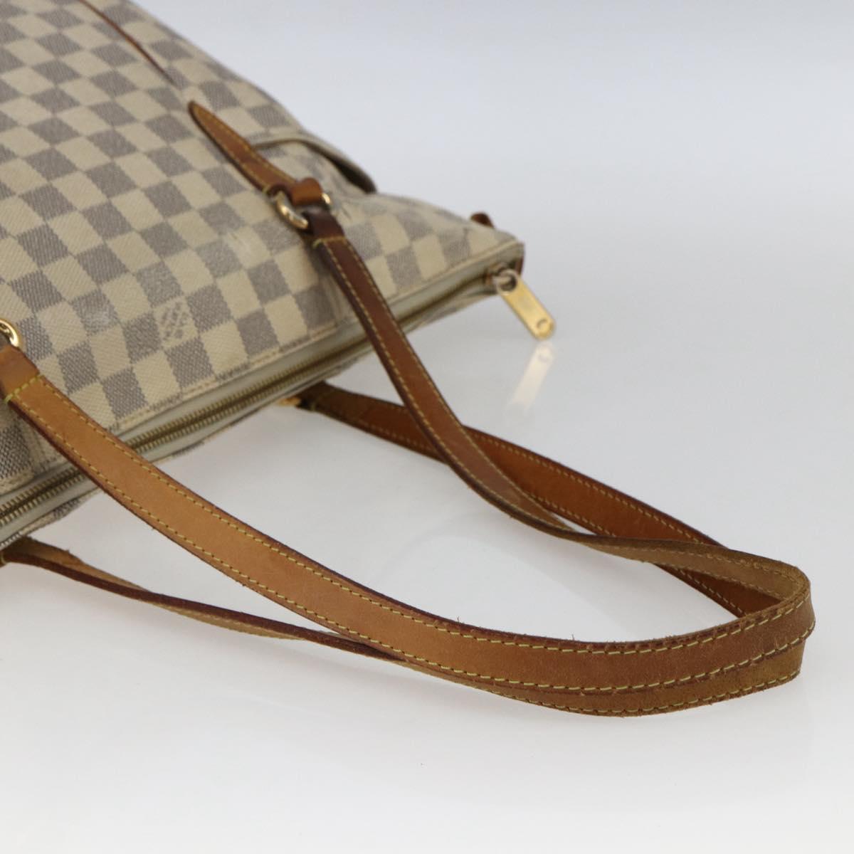 LOUIS VUITTON Damier Azur Totally MM Tote Bag N51262 LV Auth BA10217