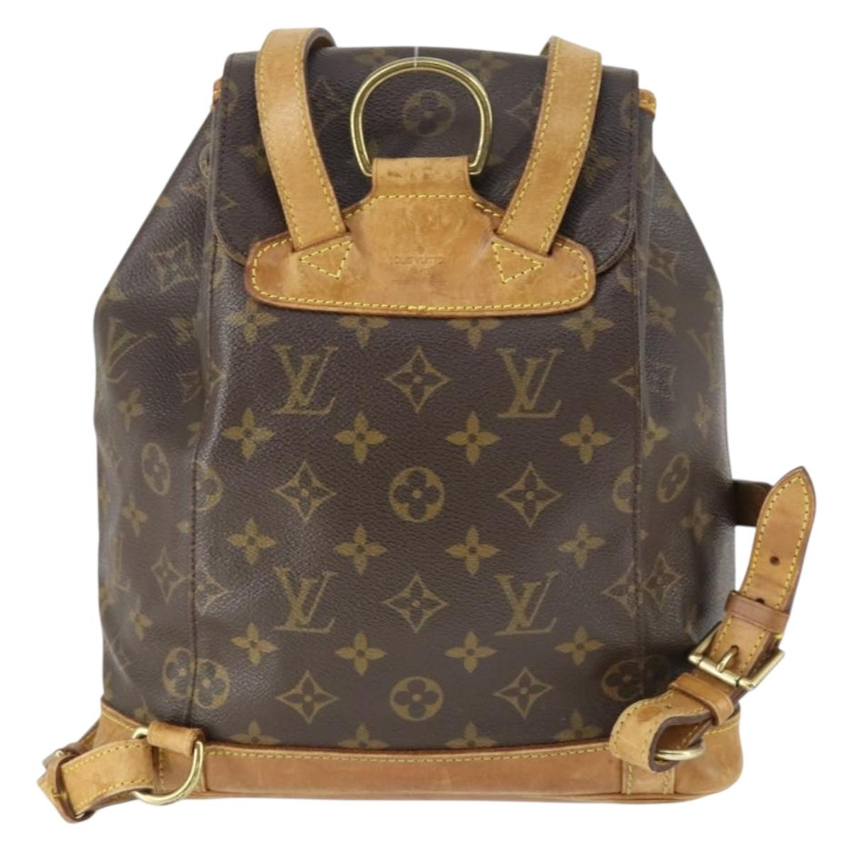 LOUIS VUITTON Monogram Montsouris MM Backpack M51136 LV Auth BA10222