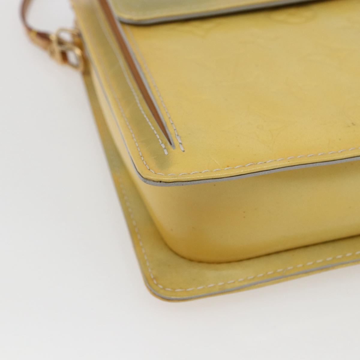 LOUIS VUITTON Monogram Vernis Motto Accessory Pouch Gris M91030 LV Auth BA10226