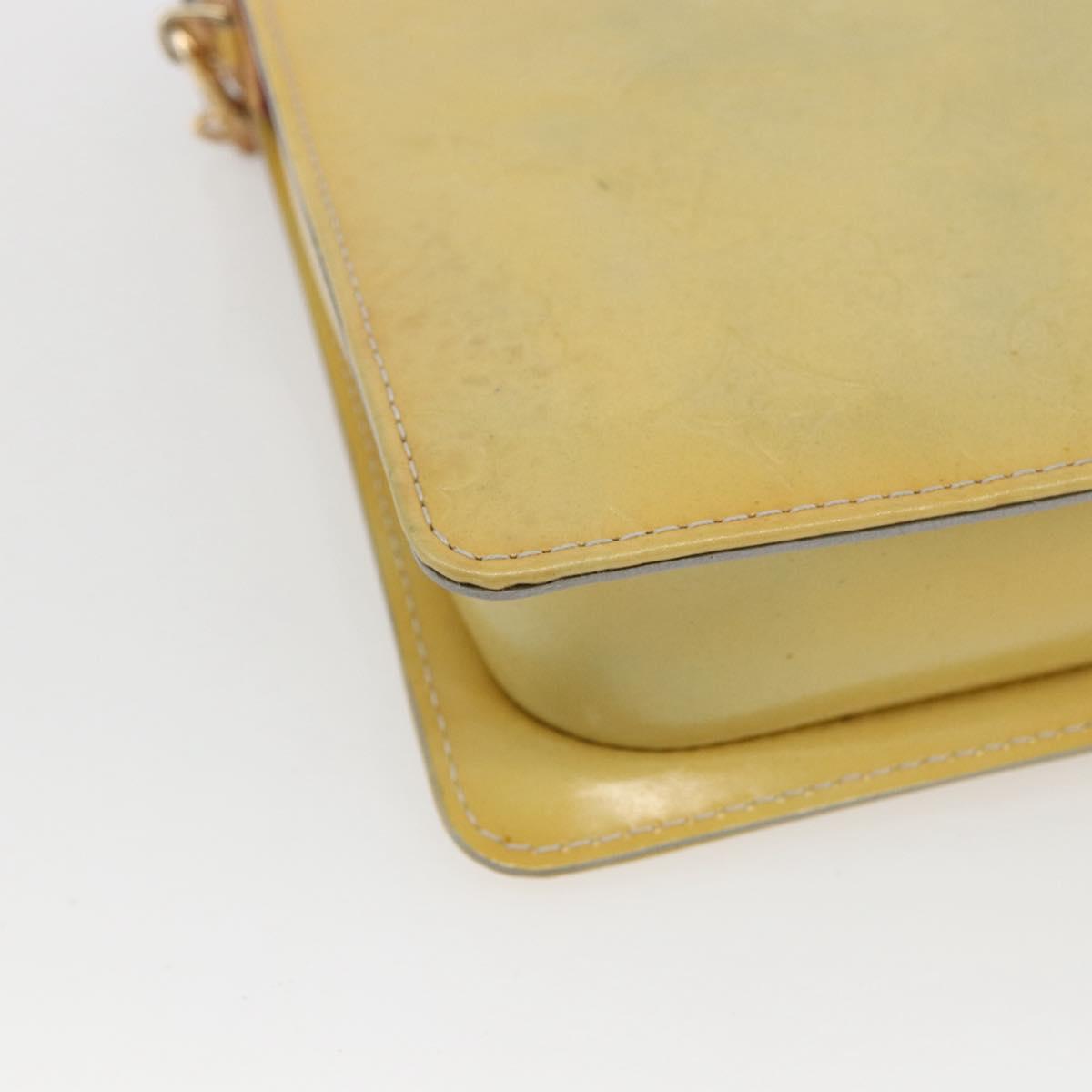 LOUIS VUITTON Monogram Vernis Motto Accessory Pouch Gris M91030 LV Auth BA10226