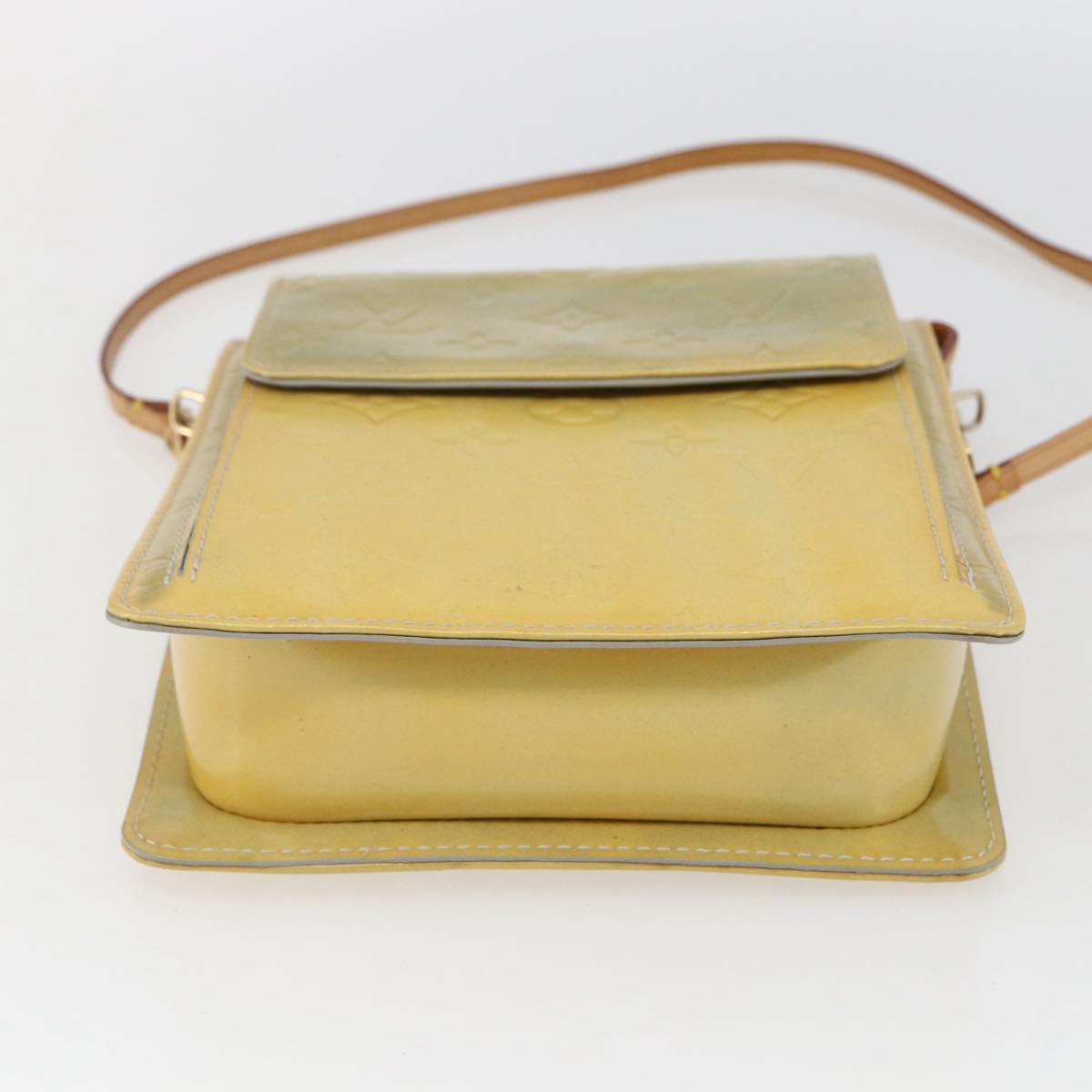LOUIS VUITTON Monogram Vernis Motto Accessory Pouch Gris M91030 LV Auth BA10226