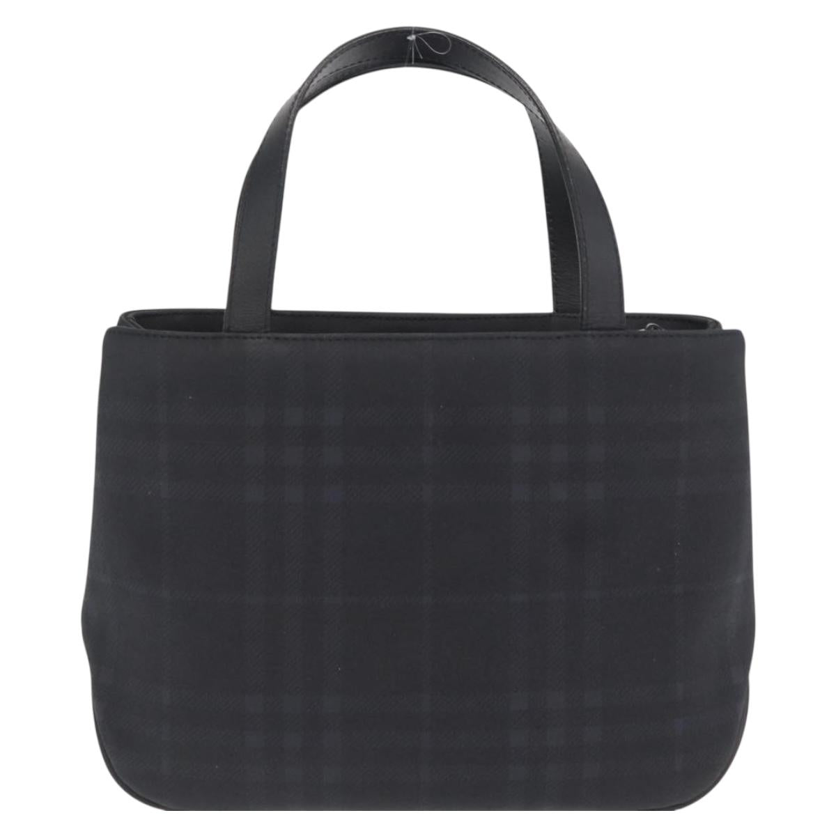 BURBERRY Nova Check Hand Bag PVC Brown Auth BA10231