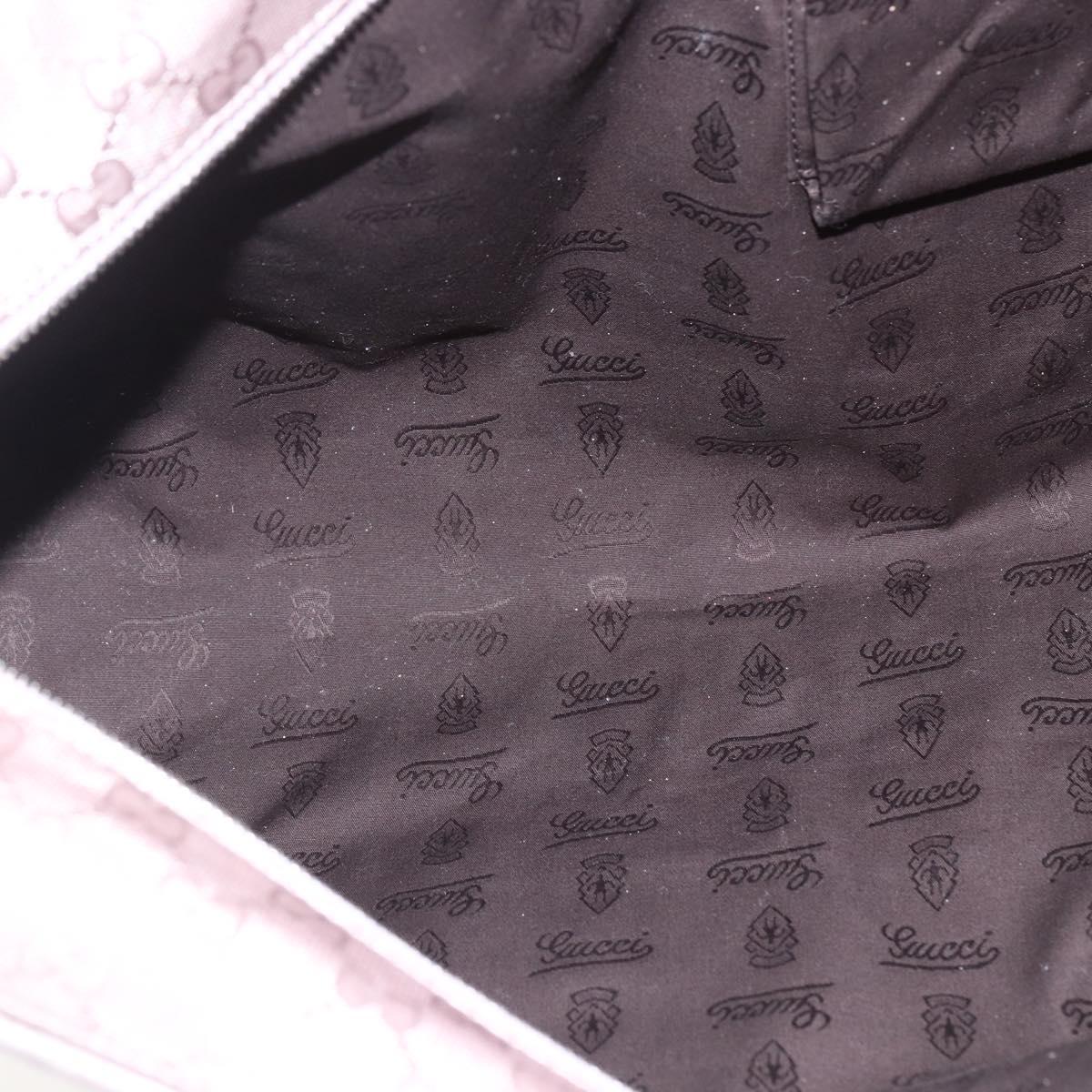GUCCI GG Implementation Tote Bag Gray Silver 231120 Auth BA10239