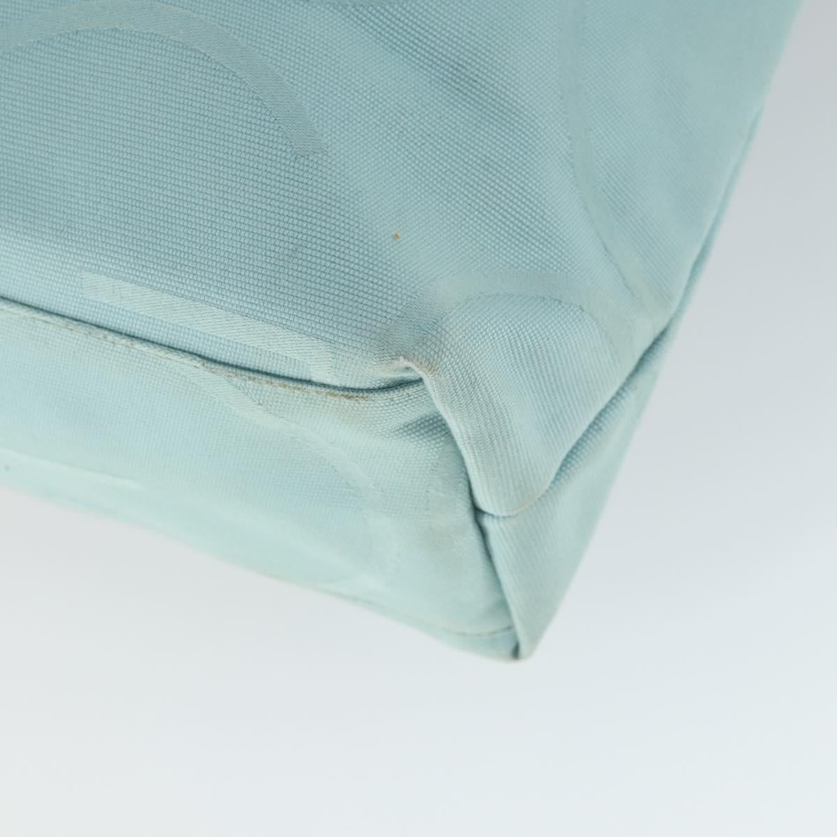 GUCCI Tote Bag Canvas Light Blue 123439 Auth BA10240