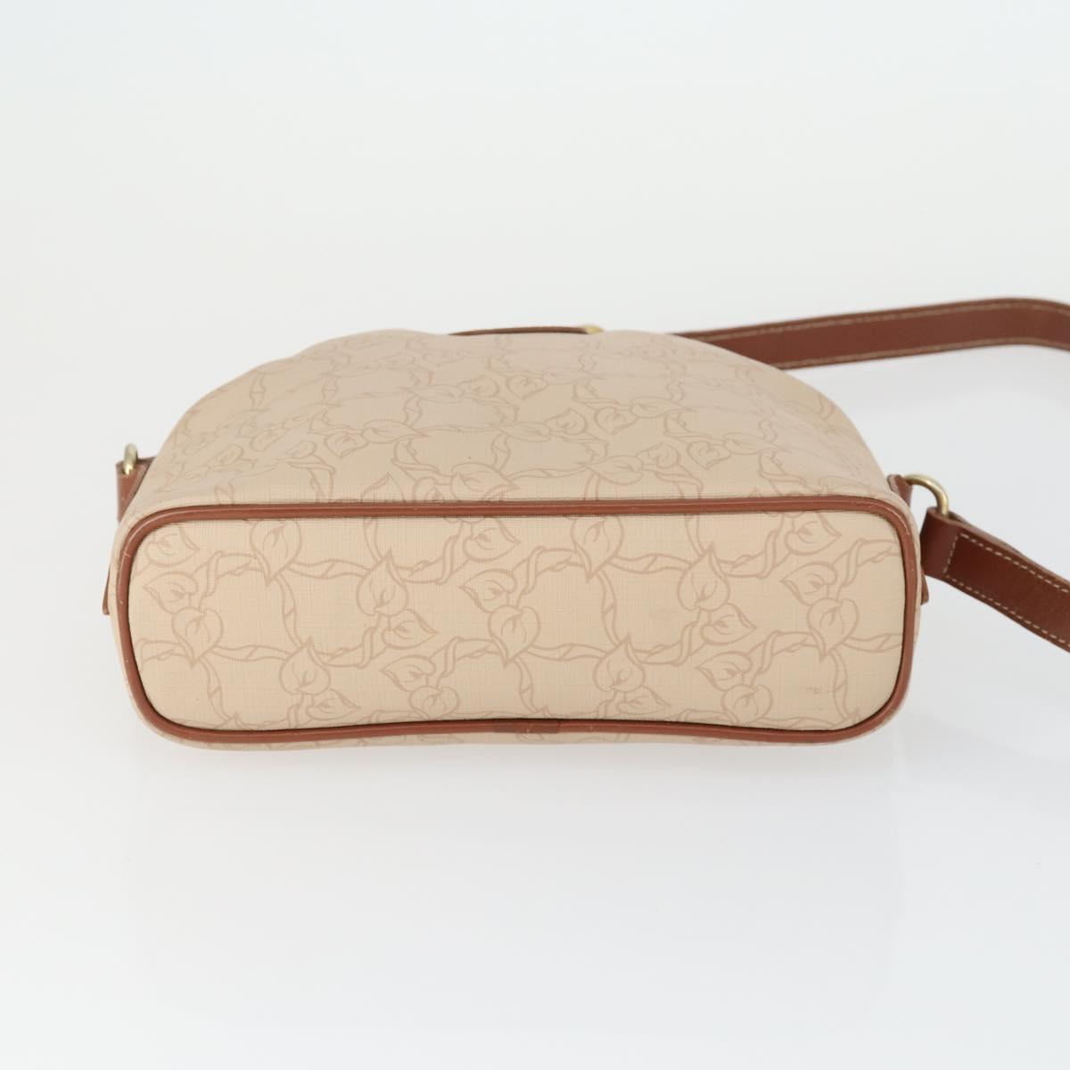 Chloe Shoulder Bag PVC Canvas Beige Gold Auth BA10255