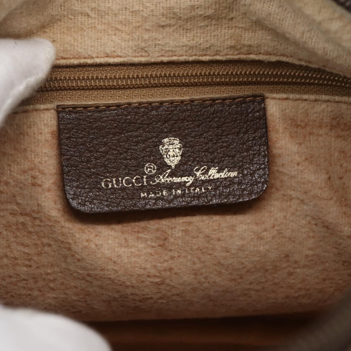 GUCCI GG Supreme Web Sherry Line Bag PVC Beige Red 89 02 032 Auth BA10262