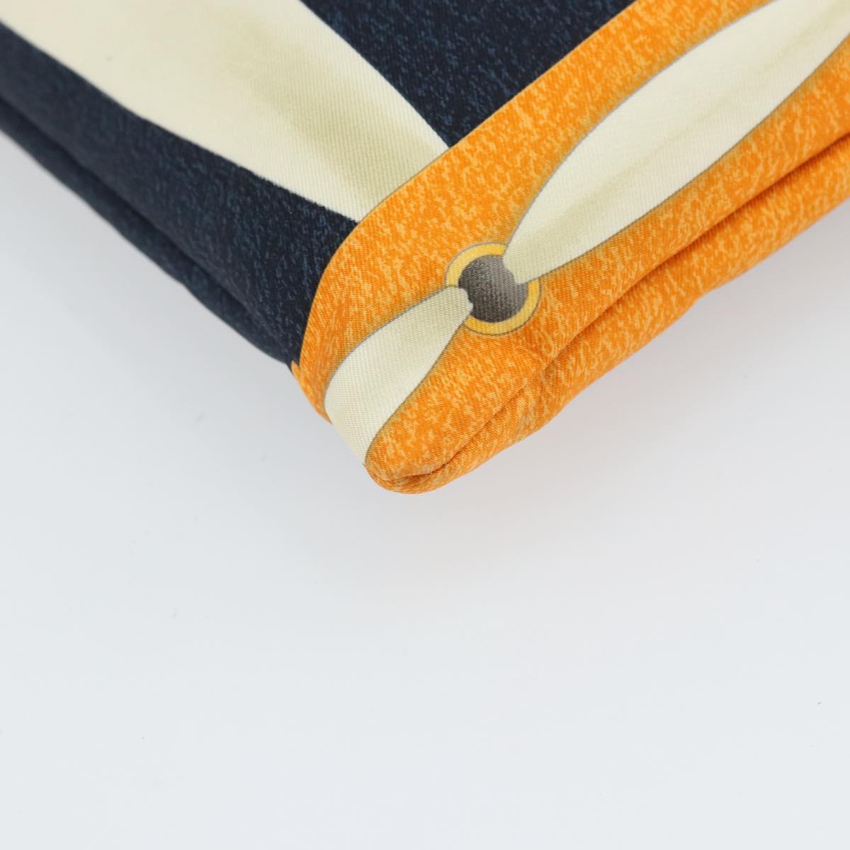 BVLGARI Hand Bag Canvas Navy Auth BA10265