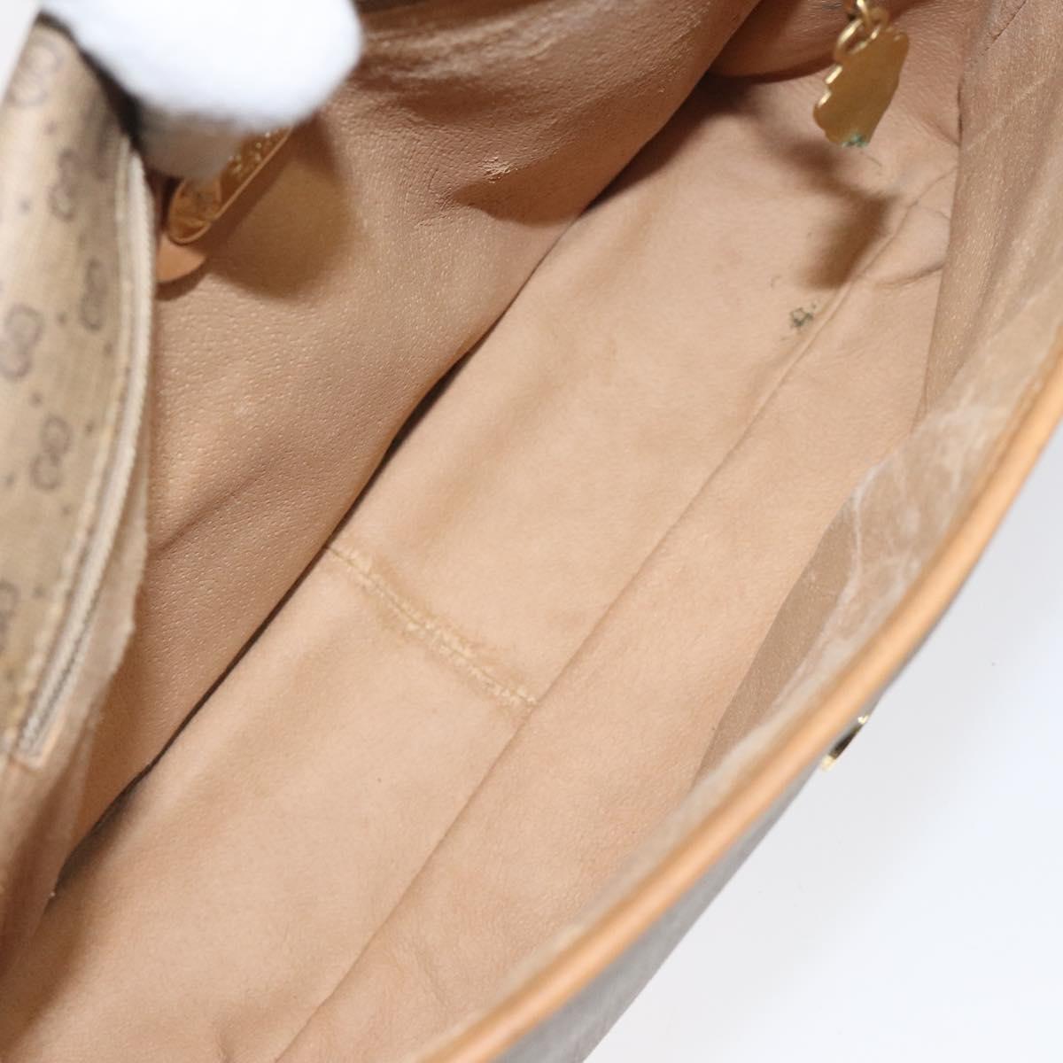 GUCCI GG Supreme Shoulder Bag PVC Beige Gold 001 261 0688 Auth BA1027