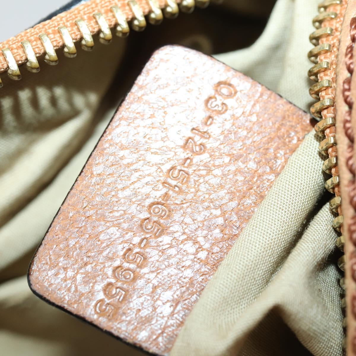Chloe Shoulder Bag Leather Beige Gold Auth BA10274