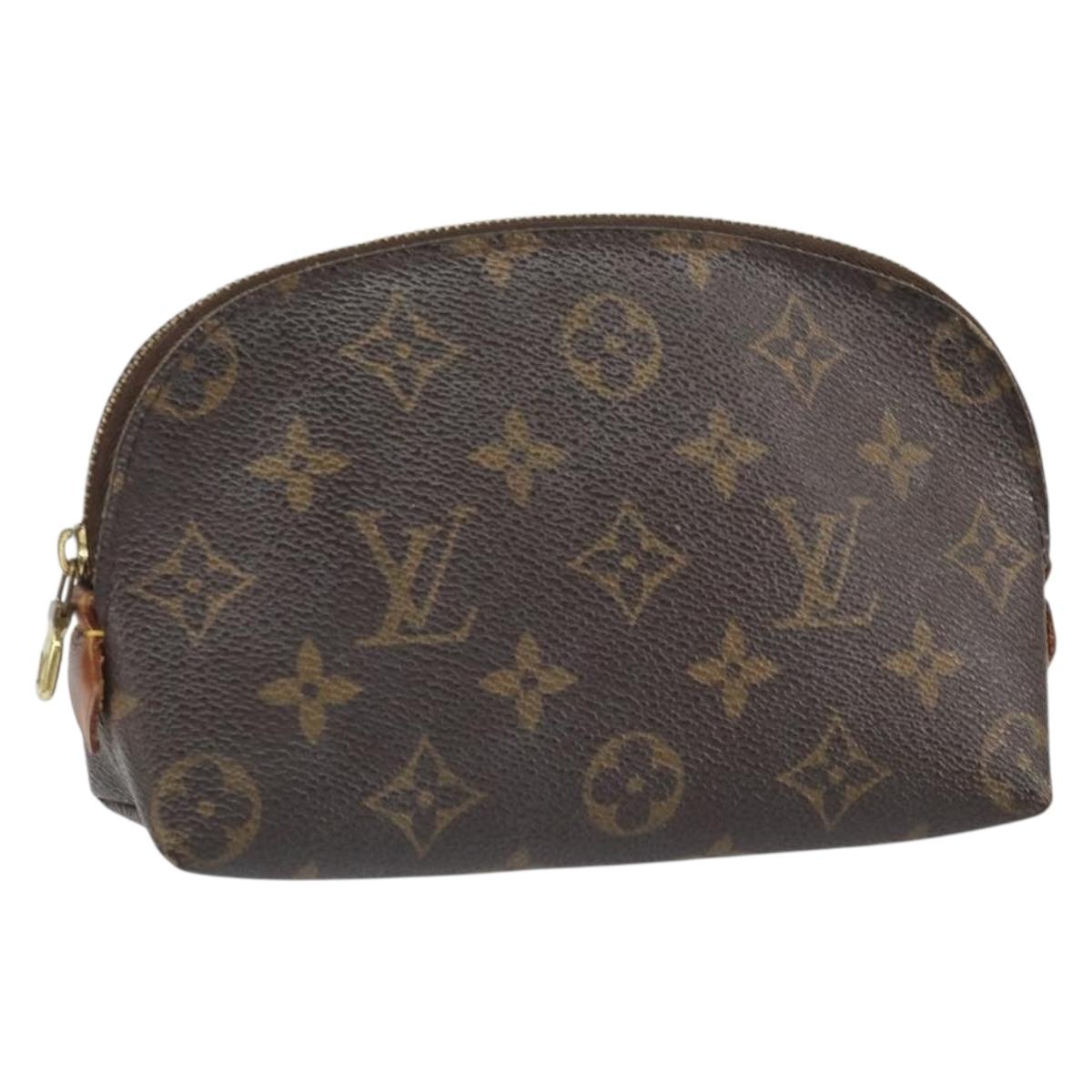 LOUIS VUITTON Monogram Pochette Cosmetic PM Cosmetic Pouch M47515 Auth BA10286