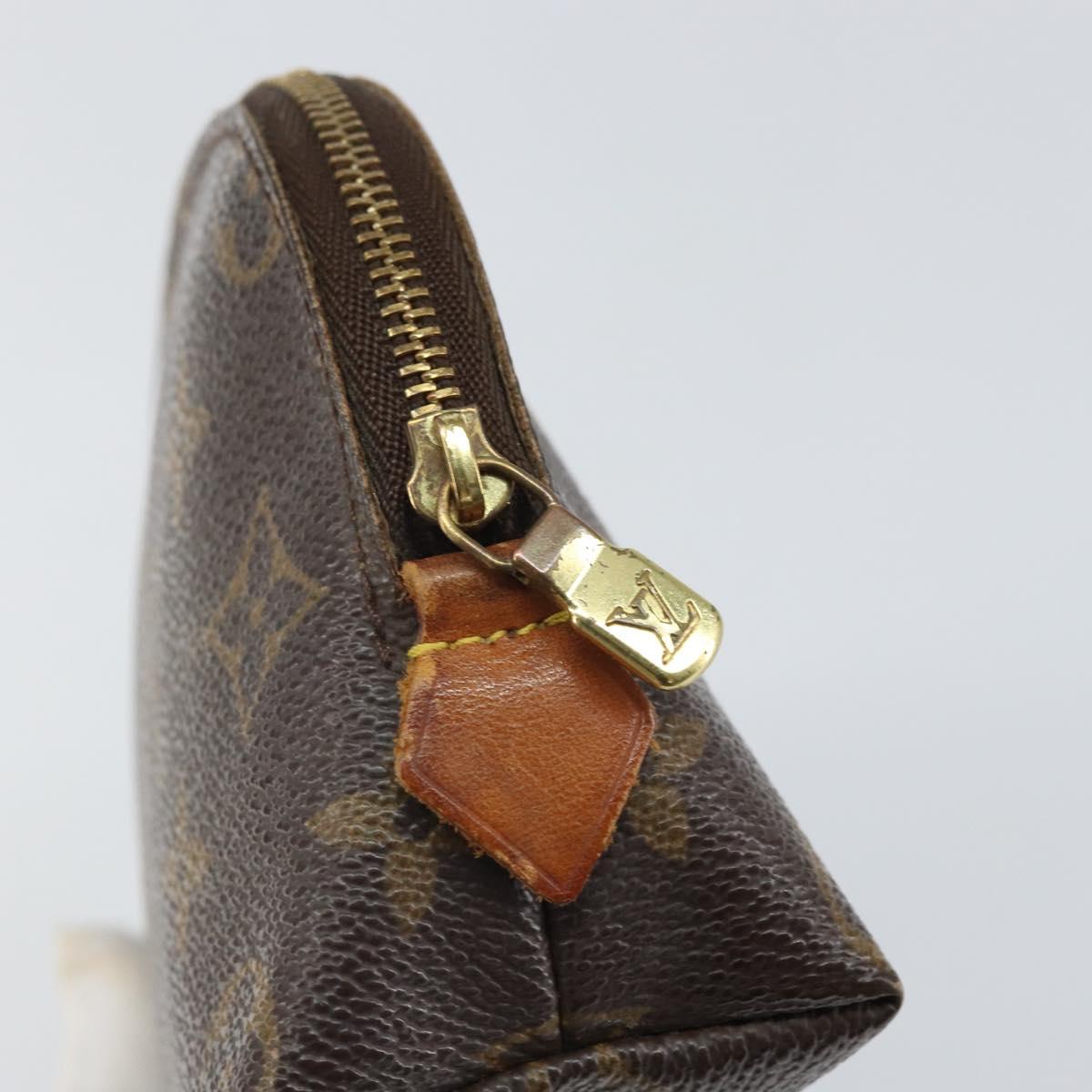 LOUIS VUITTON Monogram Pochette Cosmetic PM Cosmetic Pouch M47515 Auth BA10286