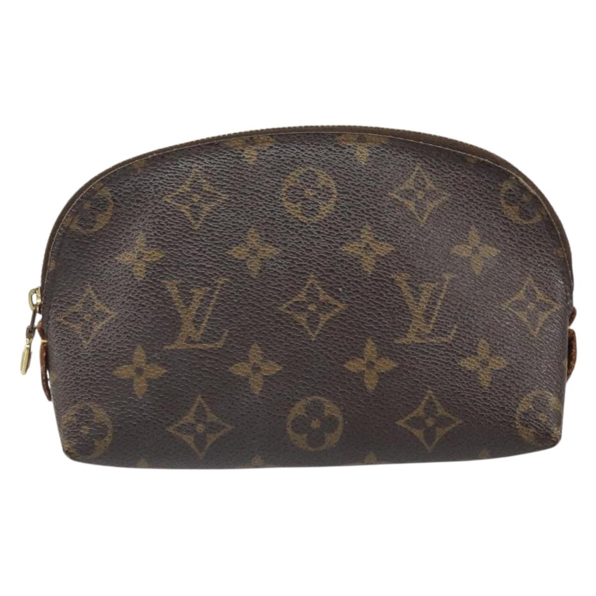 LOUIS VUITTON Monogram Pochette Cosmetic PM Cosmetic Pouch M47515 Auth BA10286