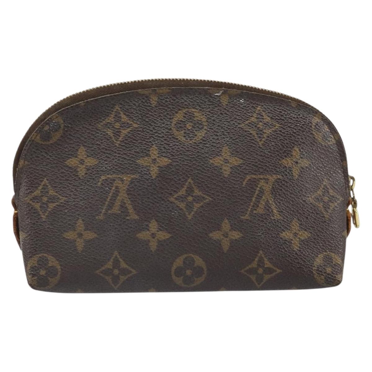 LOUIS VUITTON Monogram Pochette Cosmetic PM Cosmetic Pouch M47515 Auth BA10286