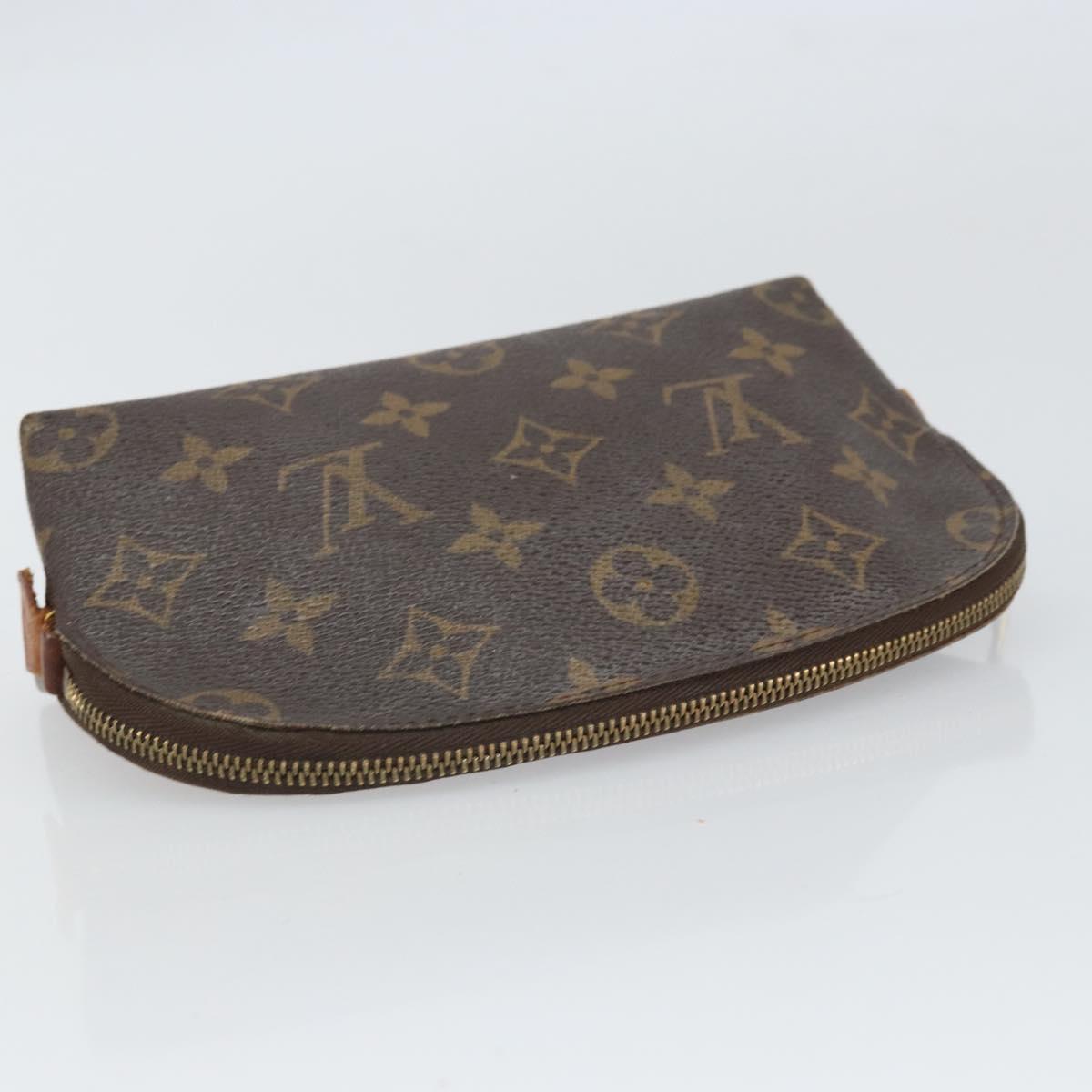 LOUIS VUITTON Monogram Pochette Cosmetic PM Cosmetic Pouch M47515 Auth BA10286