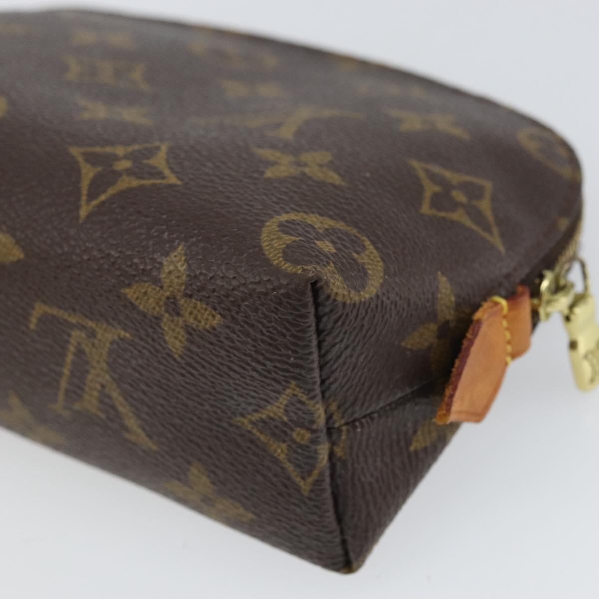 LOUIS VUITTON Monogram Pochette Cosmetic PM Cosmetic Pouch M47515 Auth BA10287