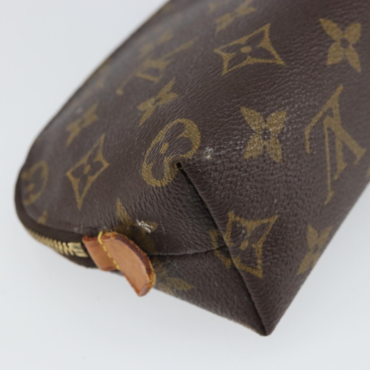 LOUIS VUITTON Monogram Pochette Cosmetic PM Cosmetic Pouch M47515 Auth BA10287
