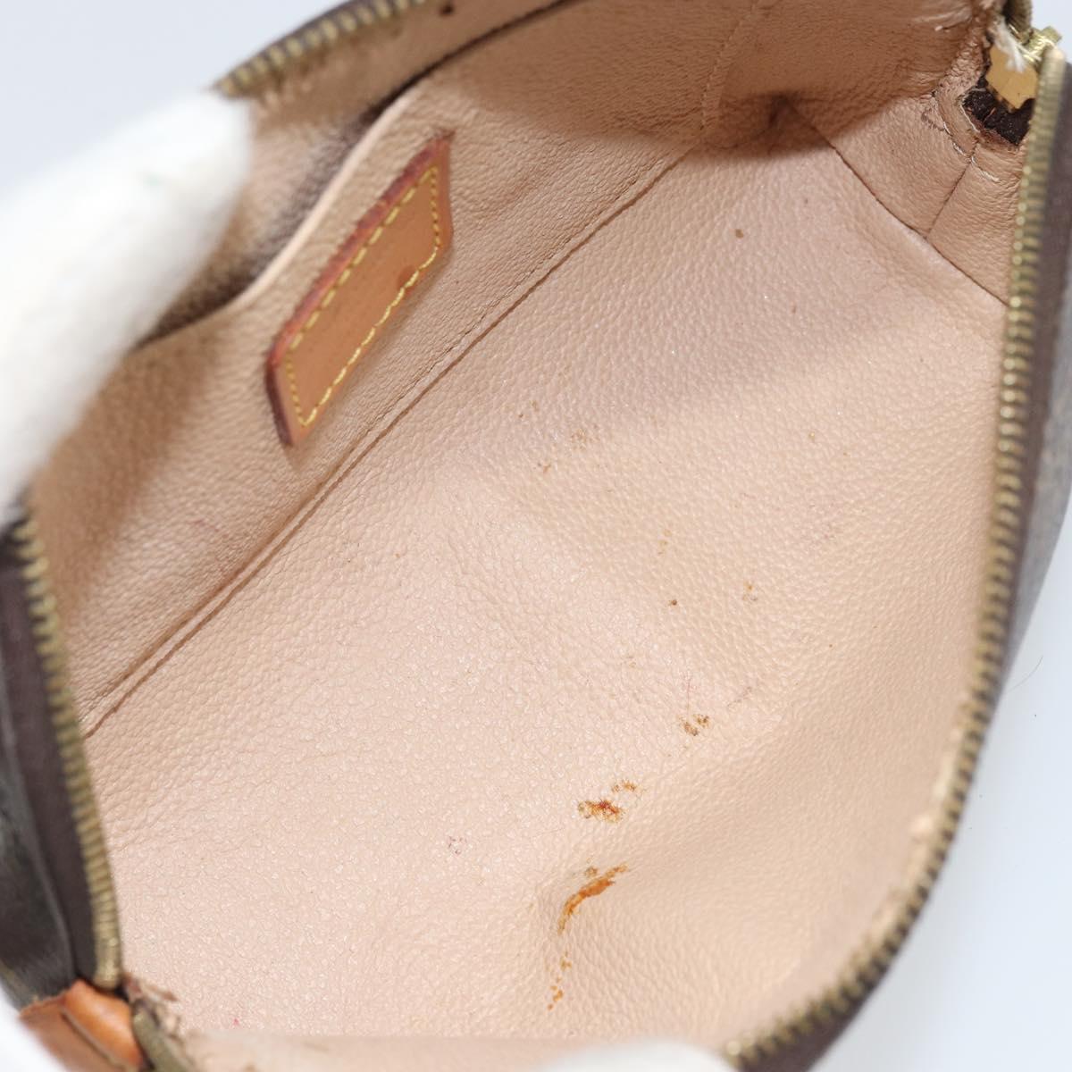 LOUIS VUITTON Monogram Pochette Cosmetic PM Cosmetic Pouch M47515 Auth BA10287
