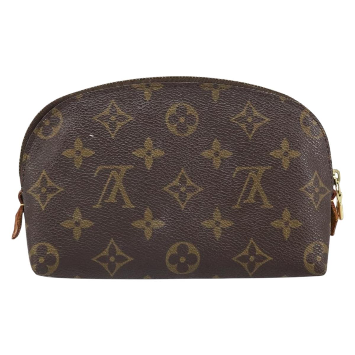LOUIS VUITTON Monogram Pochette Cosmetic PM Cosmetic Pouch M47515 Auth BA10287
