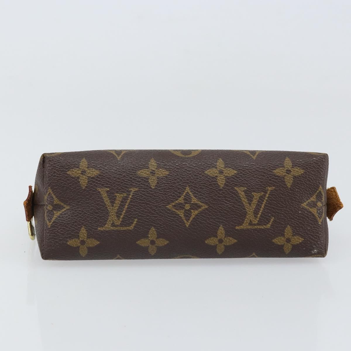LOUIS VUITTON Monogram Pochette Cosmetic PM Cosmetic Pouch M47515 Auth BA10287