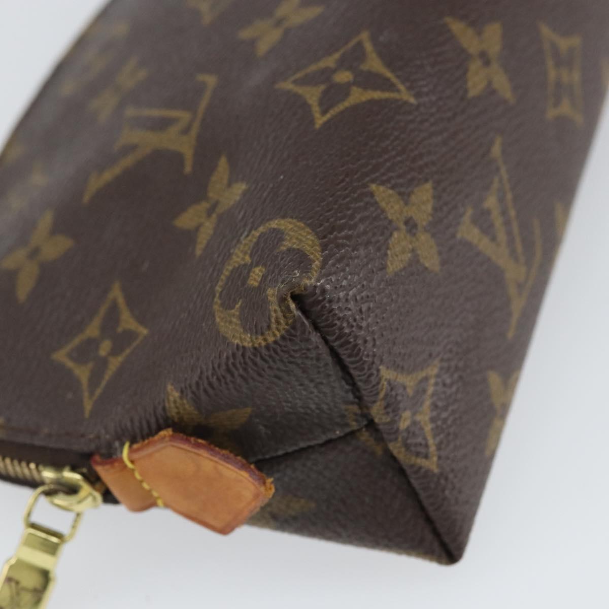 LOUIS VUITTON Monogram Pochette Cosmetic PM Cosmetic Pouch M47515 Auth BA10287